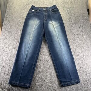 Vintage Stud Jeans Mens 32x32 Blue Dark Wash Cotton Loose Baggy Denim Faded